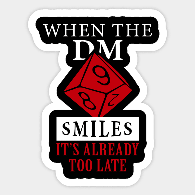 Dungeon Master - Dungeon Master - Sticker | TeePublic
