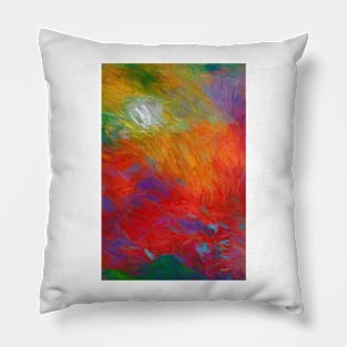 Flame abstract art by Ann Powell Pillow