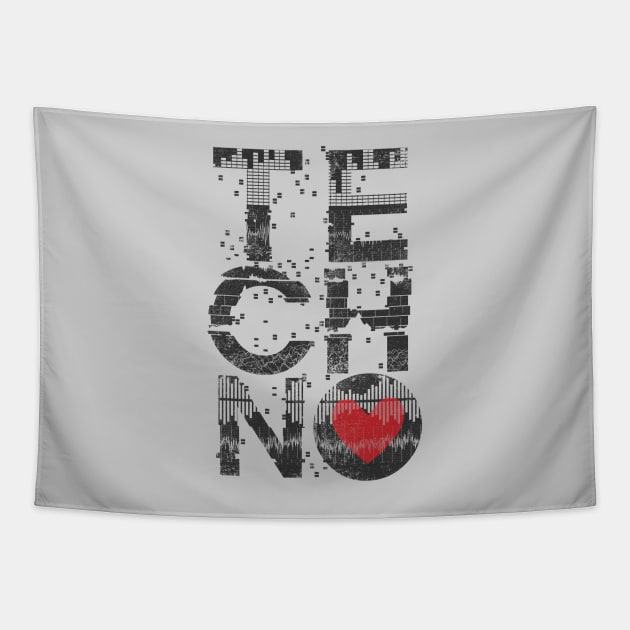 Love Techno Tapestry by Sitchko