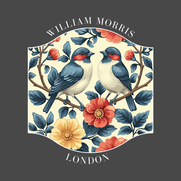 William Morris "Birds" by William Morris Fan