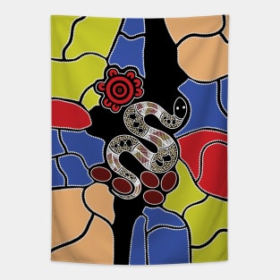 Aboriginal Art - Snake Dreaming Tapestry