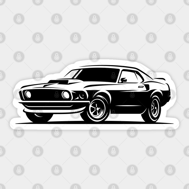 Mustang 69 Ford Mustang Aufkleber Teepublic De