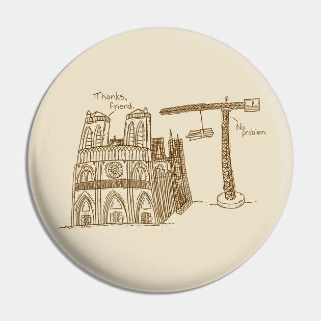 Notre-Dame's New Friend Pin by Sierrawave