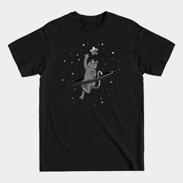 Star Kitty (Achromatic) - Cat - T-Shirt