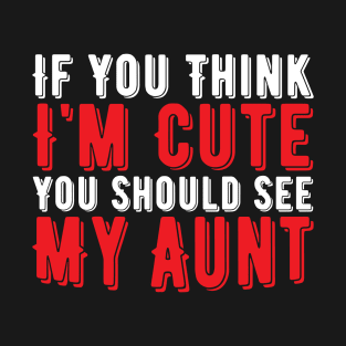 Funny Aunt, Vintage Gift Idea T-Shirt