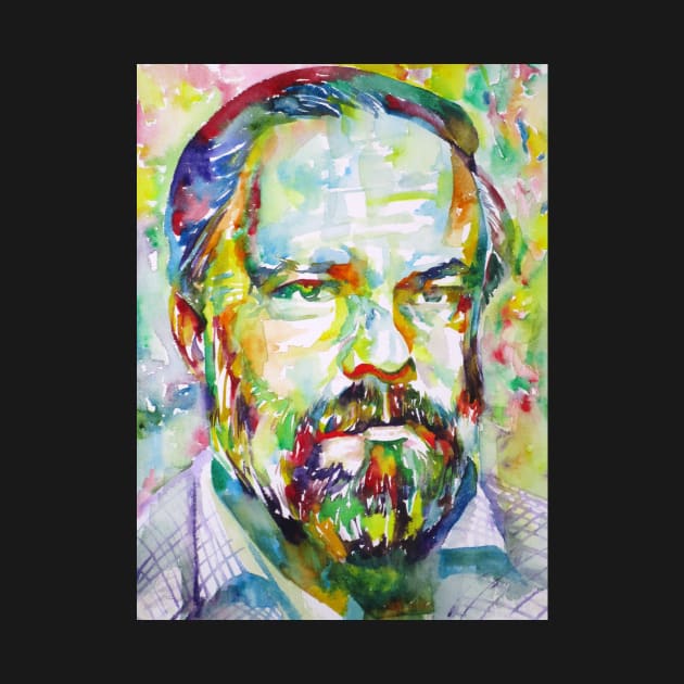 PHILIP K. DICK watercolor portrait .2 by lautir