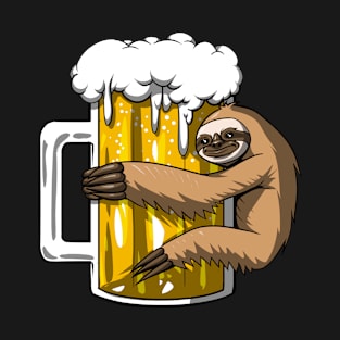 Sloth Beer Party T-Shirt