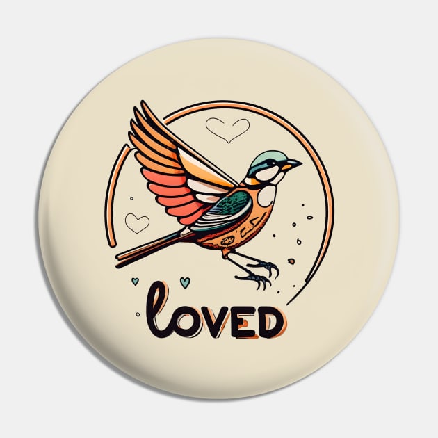 love bird Pin by Aldrvnd