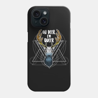 Aroace Oh Deer I'm Queer Phone Case