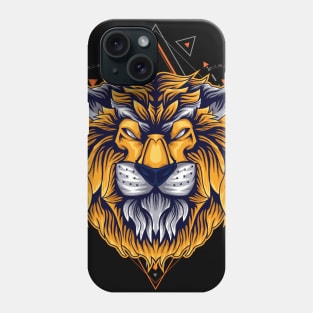 lion vintage style Phone Case