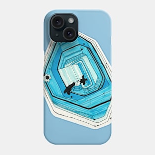 Zircon in blue Phone Case