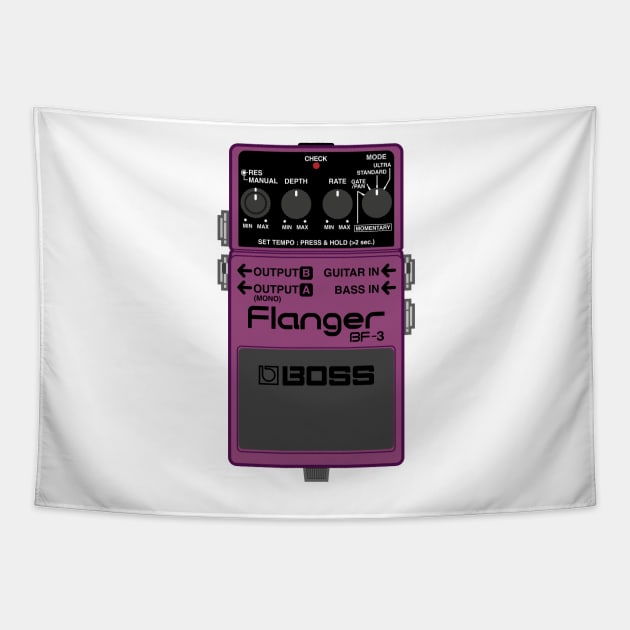 Boss BF-3 Flanger Guitar Effect Pedal Tapestry by conform