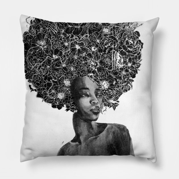 Afro Florientalis Pillow by Luke Gray