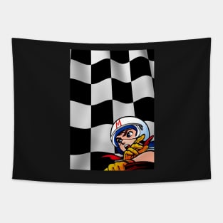 Speed Racer Checkered Flag! Tapestry