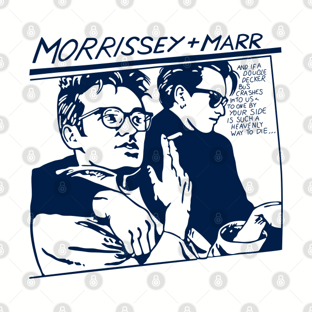 Smiths Morrissey Marr Cartoon by tekolier