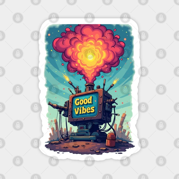 Good Vibes Machine Design Magnet by Urbanprint
