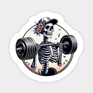 Deadlift Skeleton Magnet