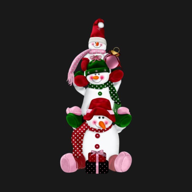 Snowman Family by D3monic