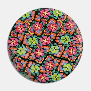 Mexican flower market background colorful bold psychedelic interior decoration Pin