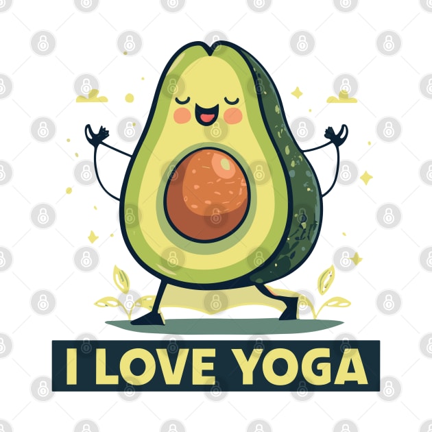 Yoga lover Avacado by Spaceboyishere