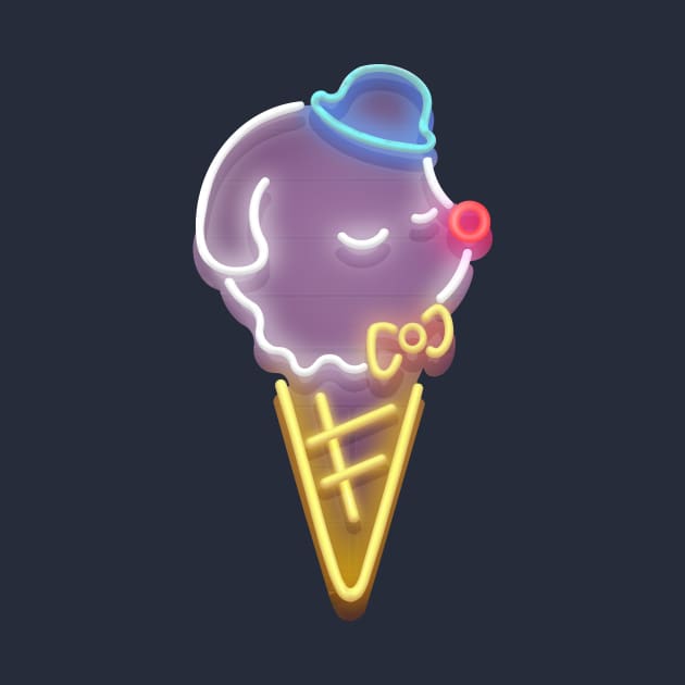 Neon Ice Cream by zkozkohi