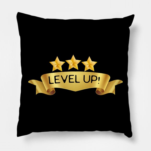 Gamer Level Up! Pillow by The Wonder View