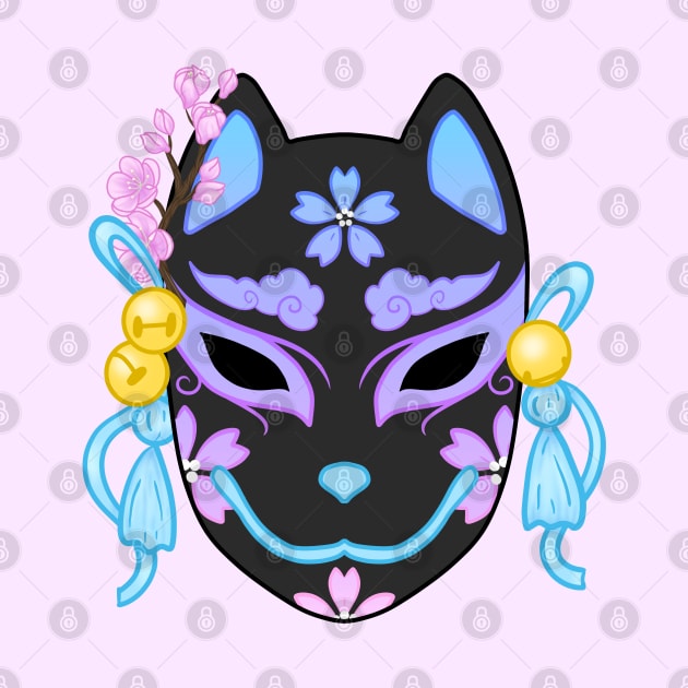 Kitsune Mask (pastel) (2) by Luna-Cooper