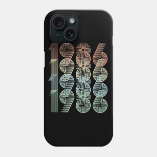 Vintage 1986 34th Birthday Gift Men Women Phone Case