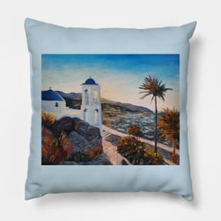 Greek sunrise Pillow