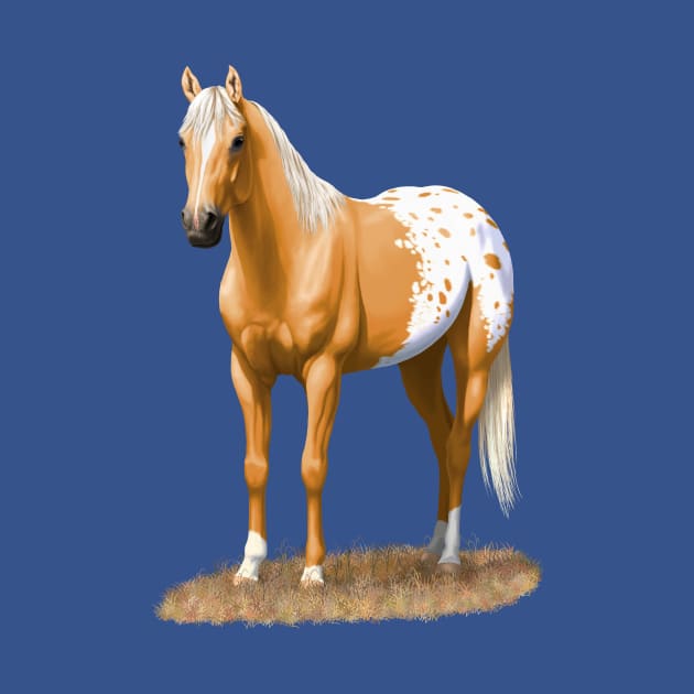 Palomino Quarter Horse Appaloosa Stallion by csforest