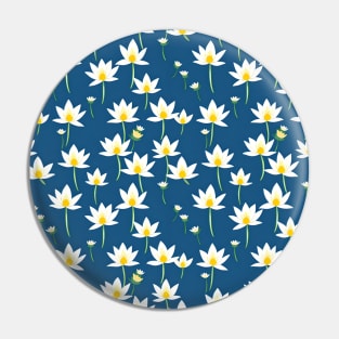 White Floral Background Pin