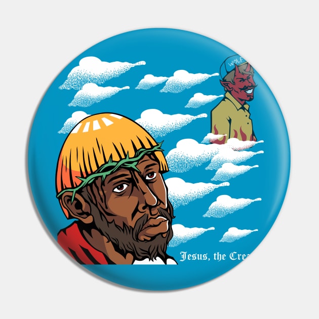 Jesus, the Creator Pin by Camelo