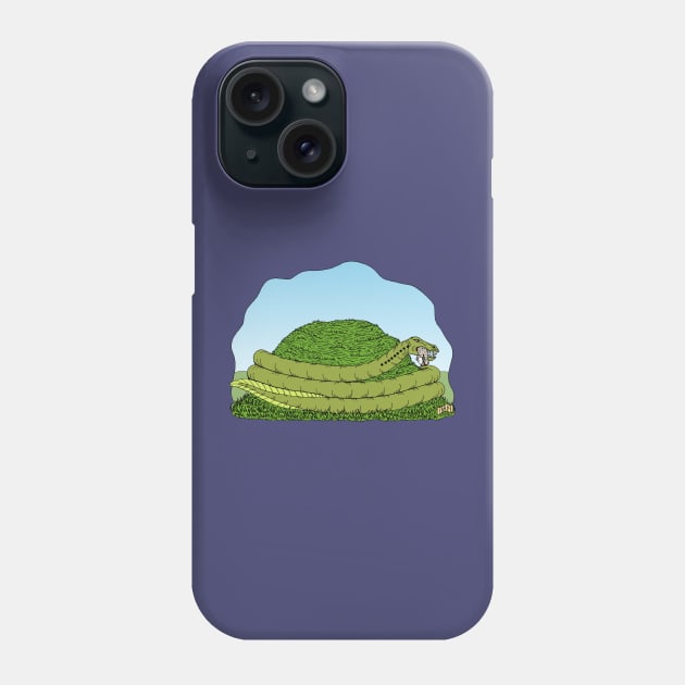 The Lambton Worm Phone Case by AzureLionProductions