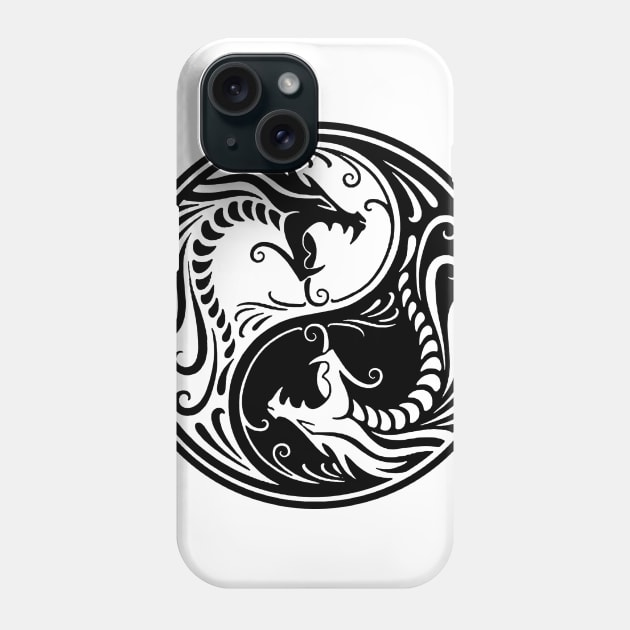 Dragon ying-yang Phone Case by yukiotanaka