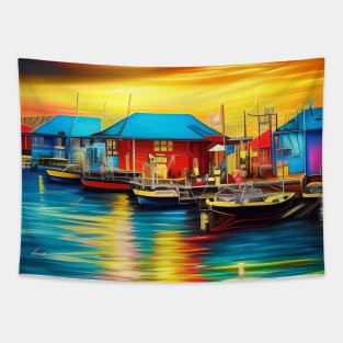 Beautiful Harbour Tapestry