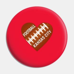 Kansas City Football Pin