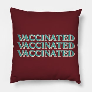 vaccine tipography Pillow