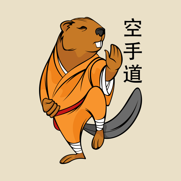 Beaver and karate by My Happy-Design