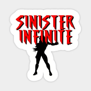 SINISTER INFINITE Female (Black Silhouette) Magnet