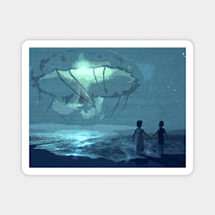 Fantasy Jellyfish Monster (Large) Magnet