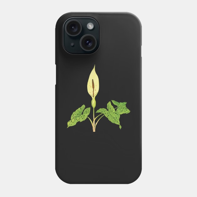 Arum maculatum - botanical illustration Phone Case by chimakingthings