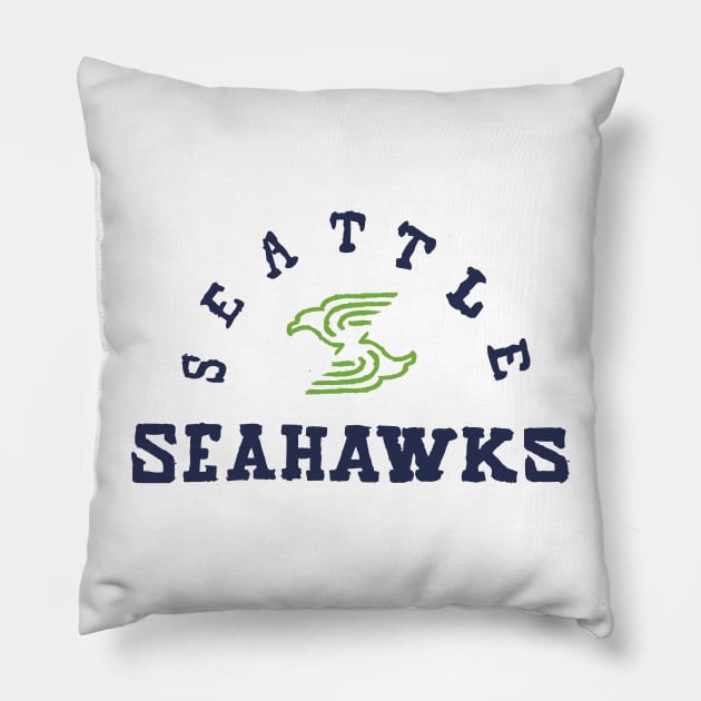 Seattle Seahaaaawks 06 Pillow by Very Simple Graph