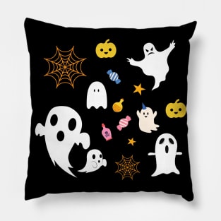 Halloween Face Mask, Happy Hallween For kids, Haloween ghost Face Mask for Kids. Pillow