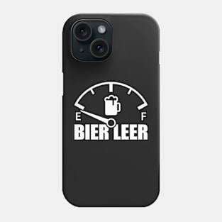 Beer empty speedometer (white) Phone Case