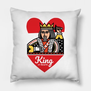 Classic King of Hearts Pillow