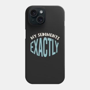 Geology Pun My Sediments Exactly Phone Case