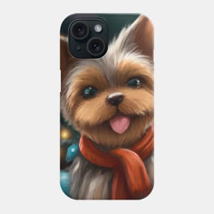 Cute Yorkshire Terrier Drawing Phone Case