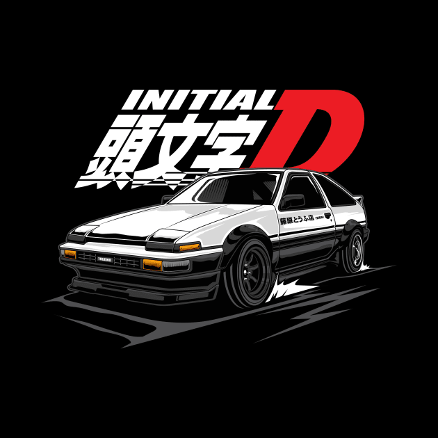 AE86 Trueno Initial D by cturs