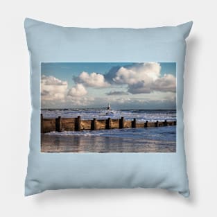 Sunshine and Stormy Sea Pillow