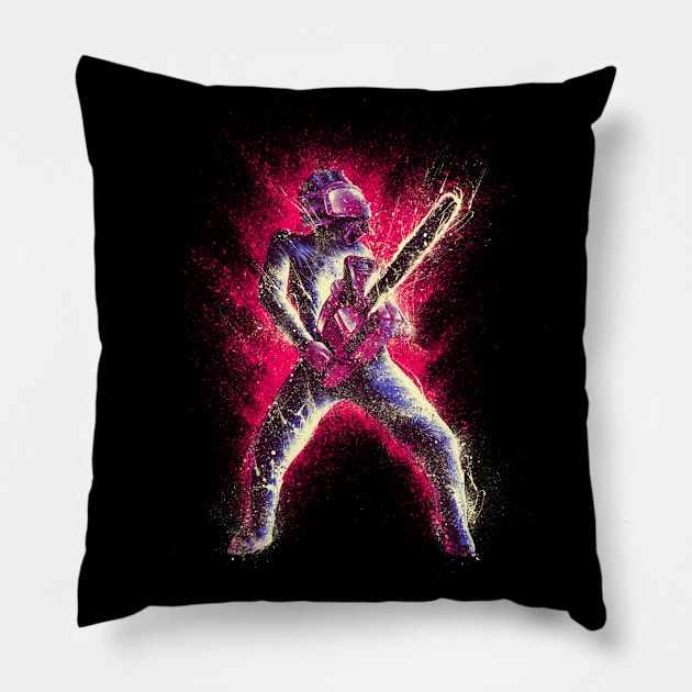 Chainsaw Pink Pillow by barmalisiRTB